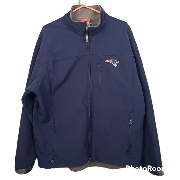 NFL New England Patriots Mens Full Front Zip Jacket Size XXL - Picture 1 of 7